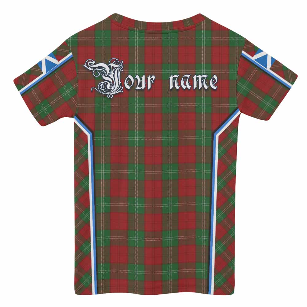 Lennox Tartan Crest Kid T-shirt Scotland Coat of Arm Flag Style - Tartan Vibes Clothing