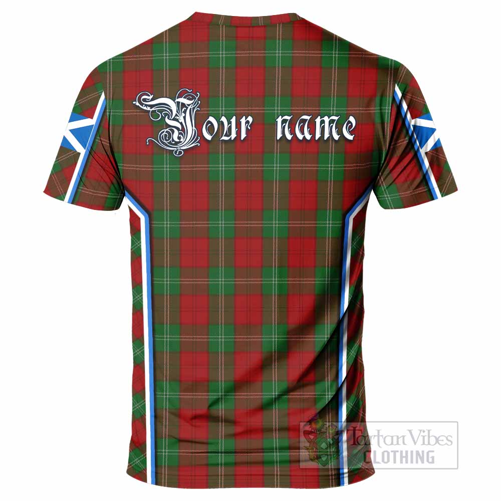 Lennox Tartan Crest T-shirt Scotland Coat of Arm Flag Style - Tartan Vibes Clothing