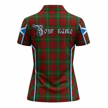Lennox Tartan Crest Women's Polo Shirt Scotland Coat of Arm Flag Style - Tartan Vibes Clothing