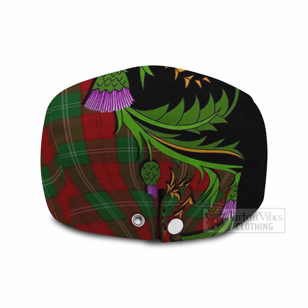 Lennox Tartan Flat Cap, Jeff Cap Scottish Thistle Pride Heritage Art