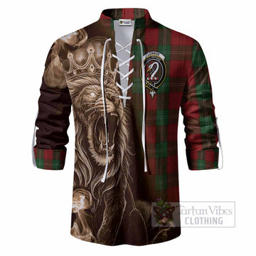 Lennox Tartan Ghillie Shirt Roaring Lion Heritage