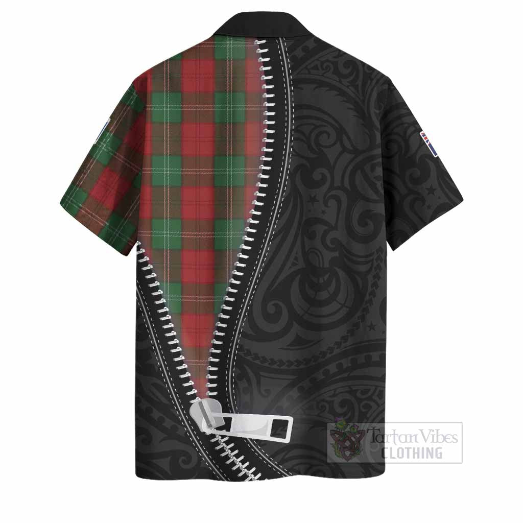 Lennox Tartan Hawaiian Shirt New Zealand Pattern Unique Zipper Stylized