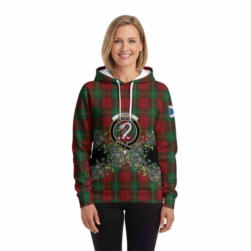 Lennox Tartan Hoodie Thistle Scottish Spirit