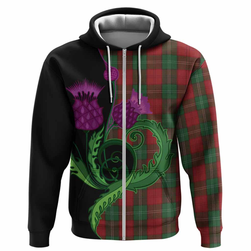 Lennox Tartan Hoodie Traditional Scottish Thistle