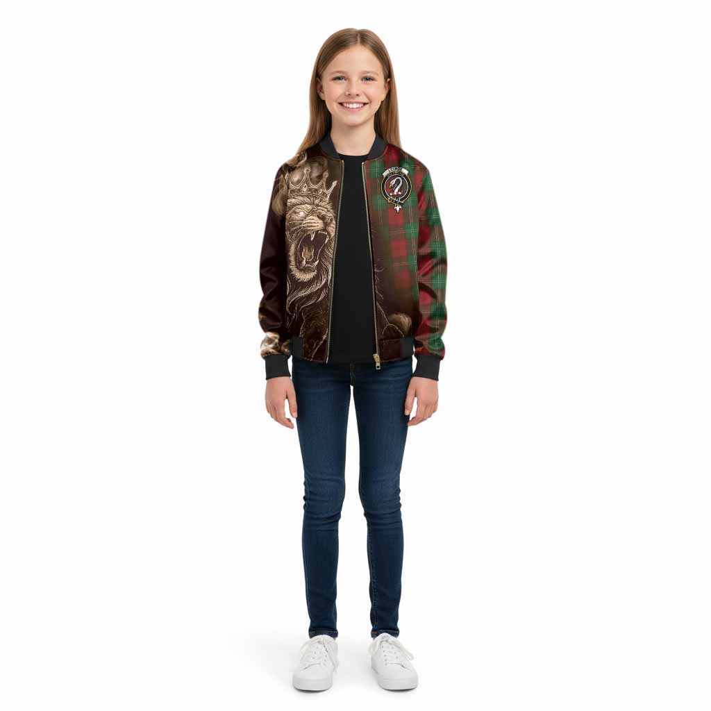 Lennox Tartan Kid Bomber Jacket Roaring Lion Heritage