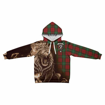 Lennox Tartan Kid Hoodie Roaring Lion Heritage