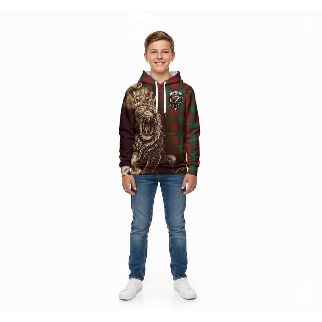 Lennox Tartan Kid Hoodie Roaring Lion Heritage