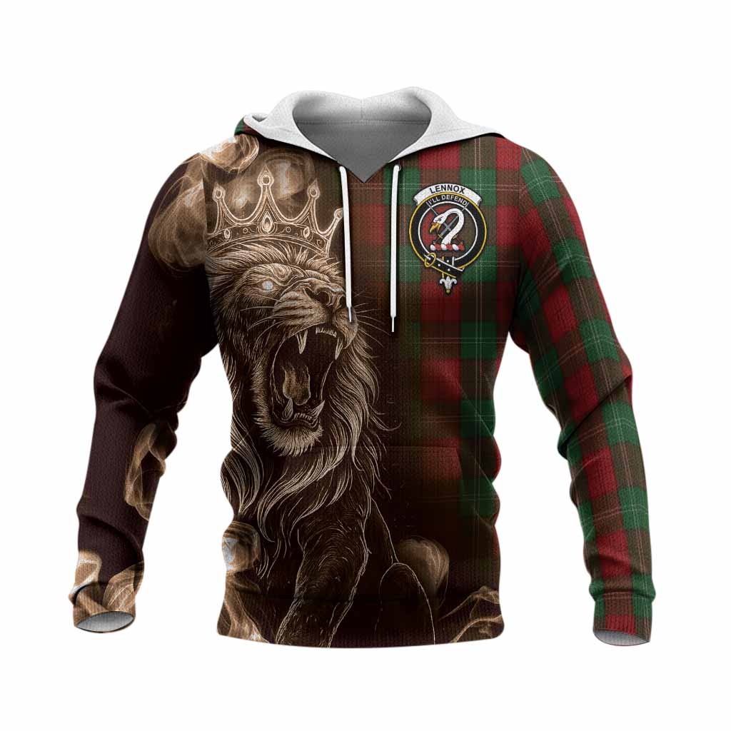 Lennox Tartan Knitted Hoodie Roaring Lion Heritage