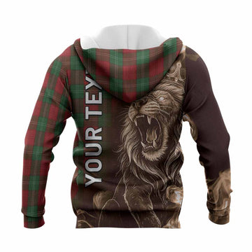 Lennox Tartan Knitted Hoodie Roaring Lion Heritage