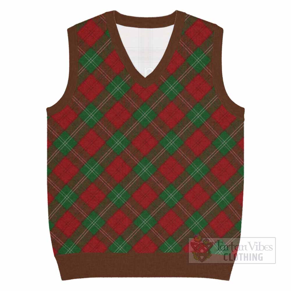 Lennox Tartan  Knitted V-Neck Vest Cross Style