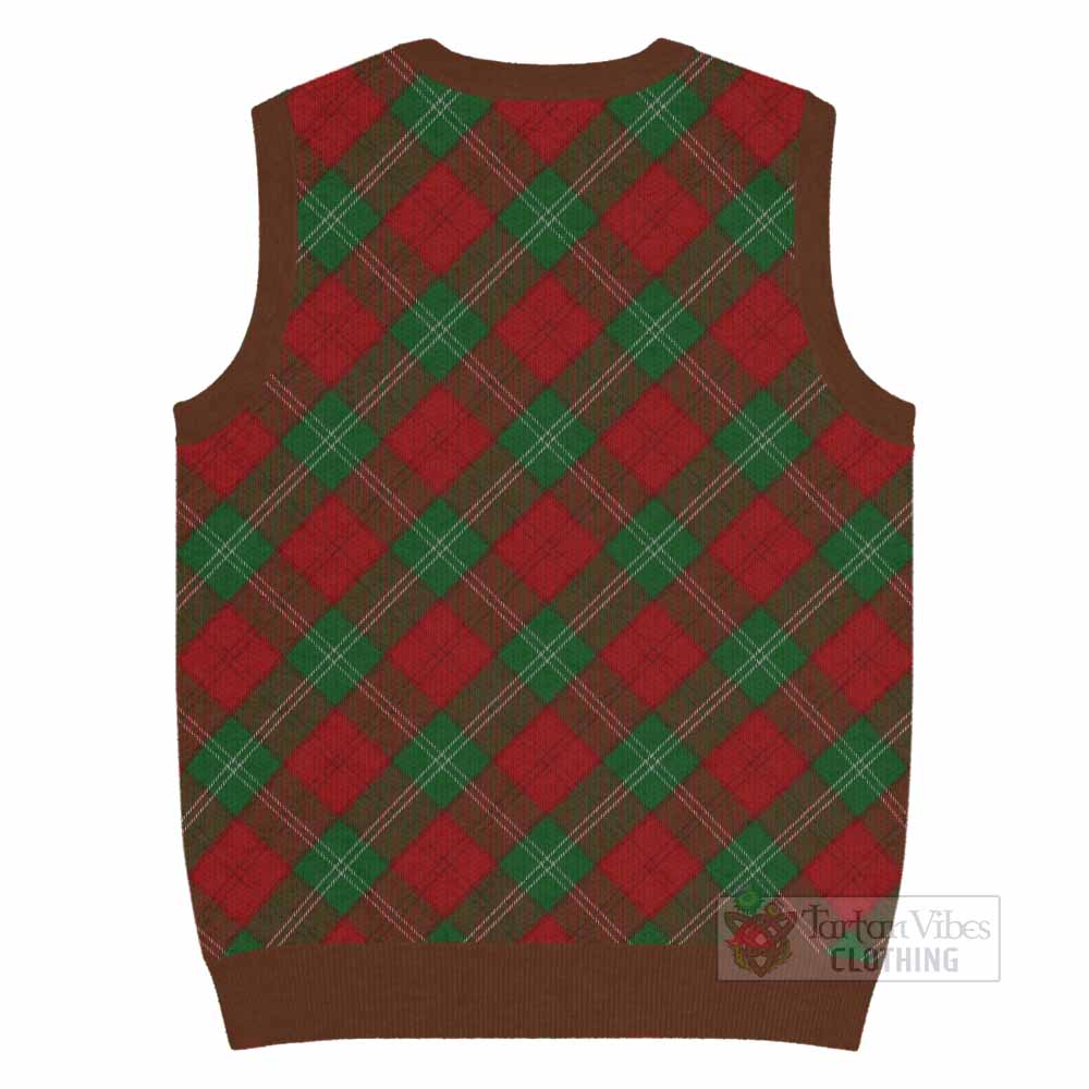 Lennox Tartan  Knitted V-Neck Vest Cross Style