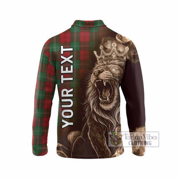 Lennox Tartan Long Sleeve Polo Shirt Roaring Lion Heritage