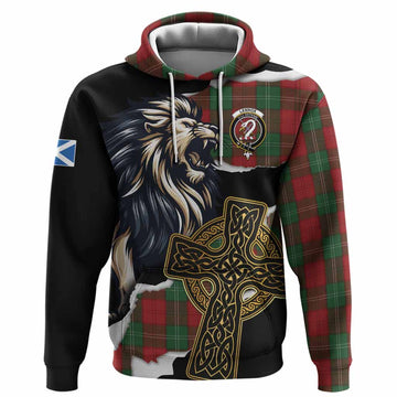 Lennox Tartan Scottish Hoodie Lion Celtic Heritage