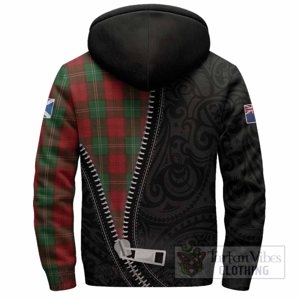 Lennox Tartan Sherpa Hoodie New Zealand Pattern Unique Zipper Stylized