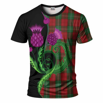Lennox Tartan T-Shirt Traditional Scottish Thistle