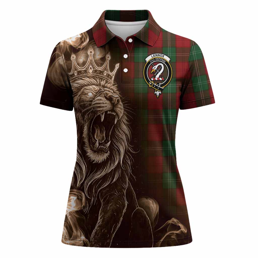 Lennox Tartan Women Polo Shirt Roaring Lion Heritage