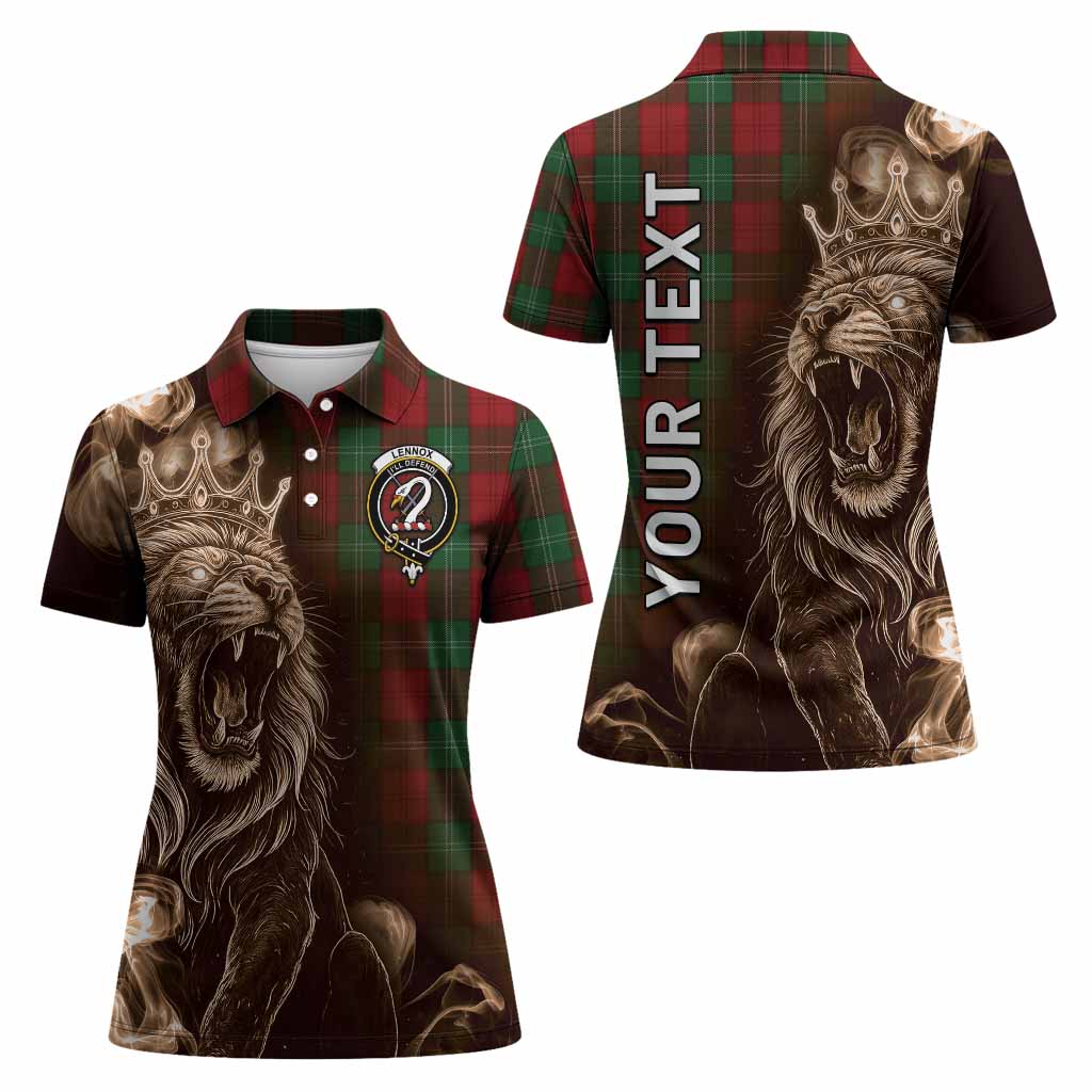 Lennox Tartan Women Polo Shirt Roaring Lion Heritage
