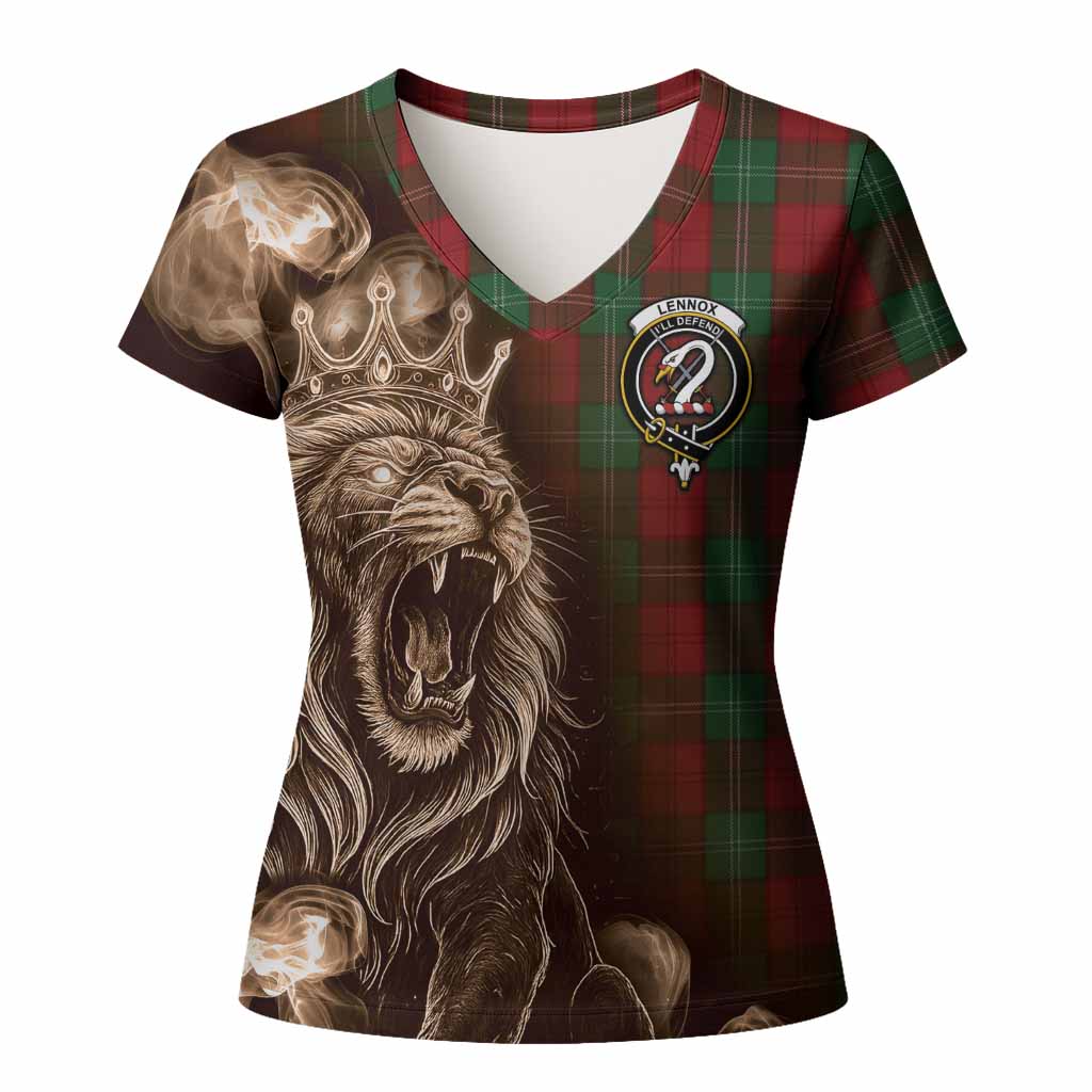 Lennox Tartan Women T shirt Roaring Lion Heritage