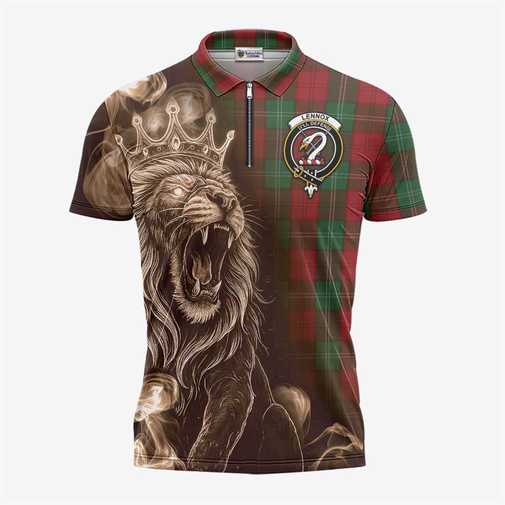 Lennox Tartan Zipper Polo Shirt Roaring Lion Heritage