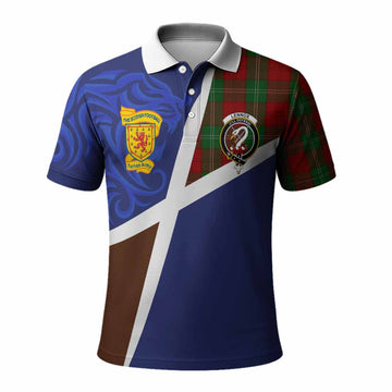 Lennox The Scottish Football Crest Polo Shirt Lion-Tartan Army