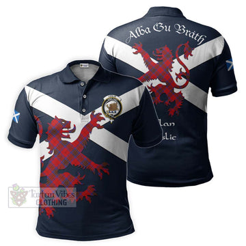 Leslie Tartan Lion Rampant Polo Shirt Proudly Display Your Heritage with Alba Gu Brath and Clan Name