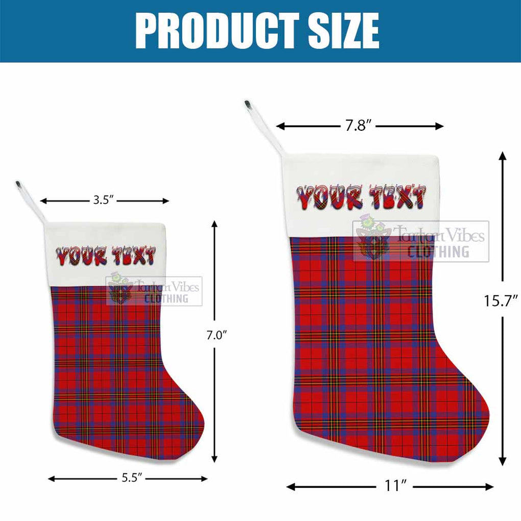 Tartan Vibes Clothing Leslie Tartan Christmas Stocking with Personalized Text
