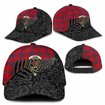 Leslie Crest Tartan Classic Cap with New Zealand Silver Fern Half Style