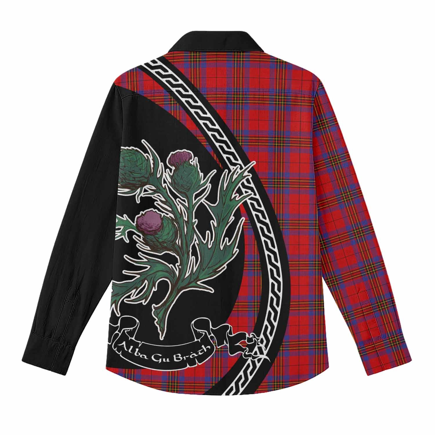 Leslie Family Crest Tartan Women Casual Shirt Alba Thistle Inspired - Tartan Vibes Clothing