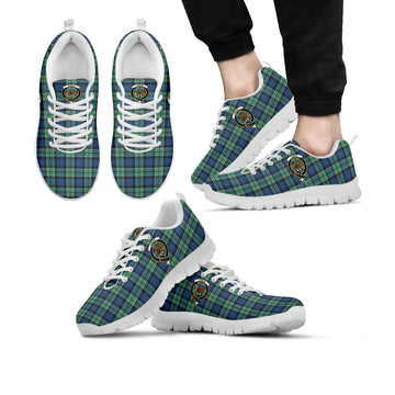 Leslie Hunting Ancient Tartan Sneakers with Family Crest