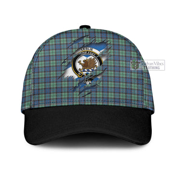 Leslie Hunting Ancient Tartan Classic Cap with Family Crest In Me Style