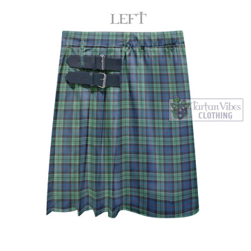 Leslie Hunting Ancient Tartan Men's Pleated Skirt - Fashion Casual Retro Scottish Kilt Style