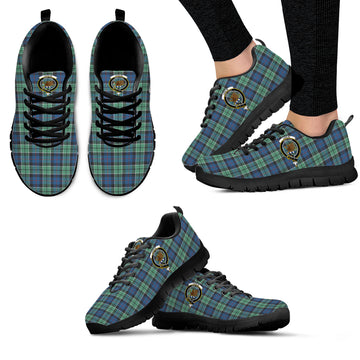 Leslie Hunting Ancient Tartan Sneakers with Family Crest