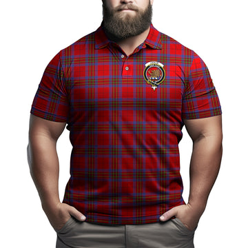Leslie Tartan Men's Polo Shirt with Family Crest