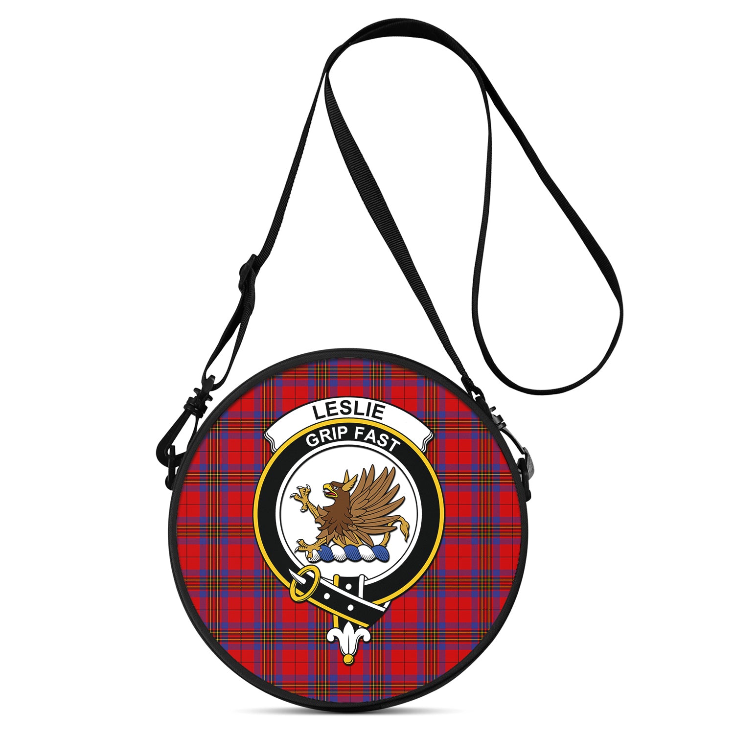 leslie-modern-tartan-round-satchel-bags-with-family-crest