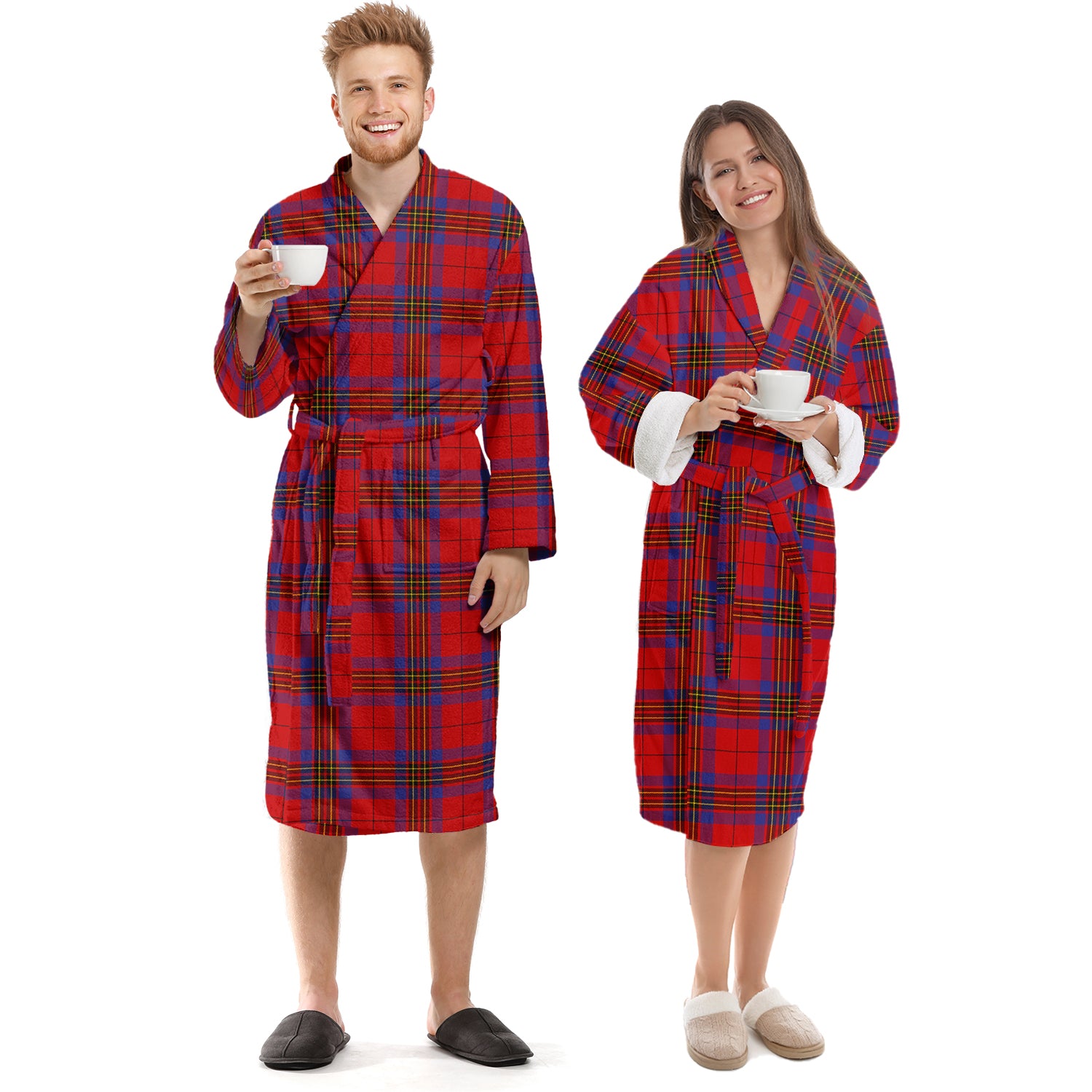 Leslie Tartan Bathrobe Unisex S - Tartan Vibes Clothing