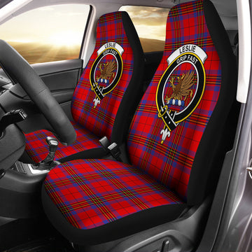 Leslie Modern Tartan Car Seat Cover with Family Crest One Size - Tartanvibesclothing