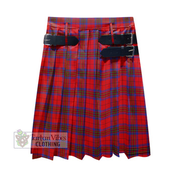 Leslie Modern Tartan Men's Pleated Skirt - Fashion Casual Retro Scottish Kilt Style