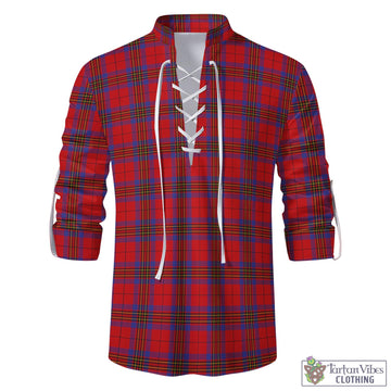 Leslie Modern Tartan Men's Scottish Traditional Jacobite Ghillie Kilt Shirt