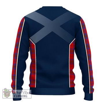 Leslie Tartan Knitted Sweater with Family Crest and Lion Rampant Vibes Sport Style - Tartan Vibes Clothing