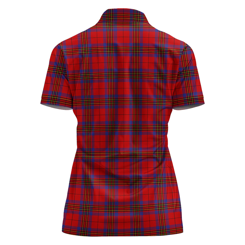 leslie-modern-tartan-polo-shirt-with-family-crest-for-women