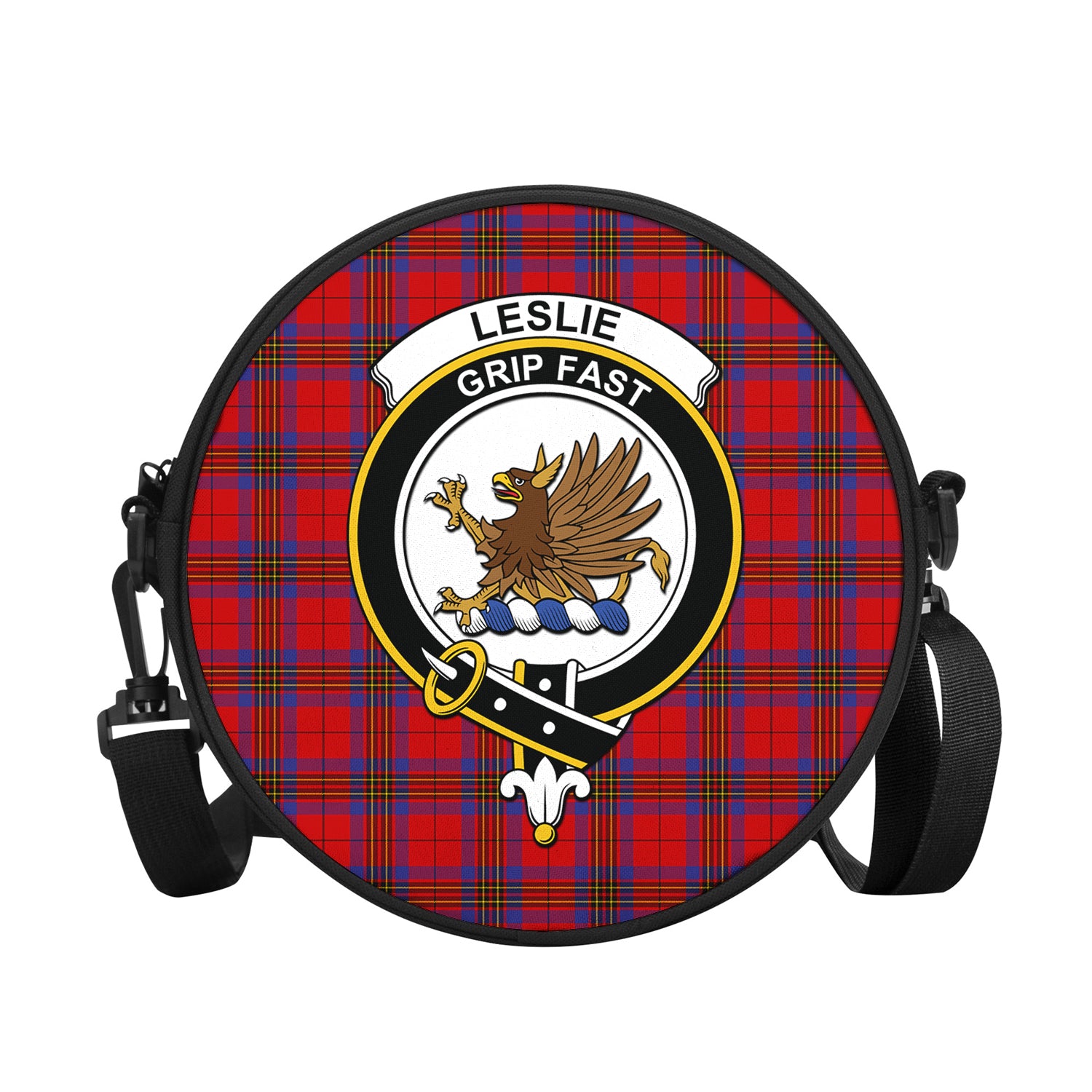 leslie-modern-tartan-round-satchel-bags-with-family-crest
