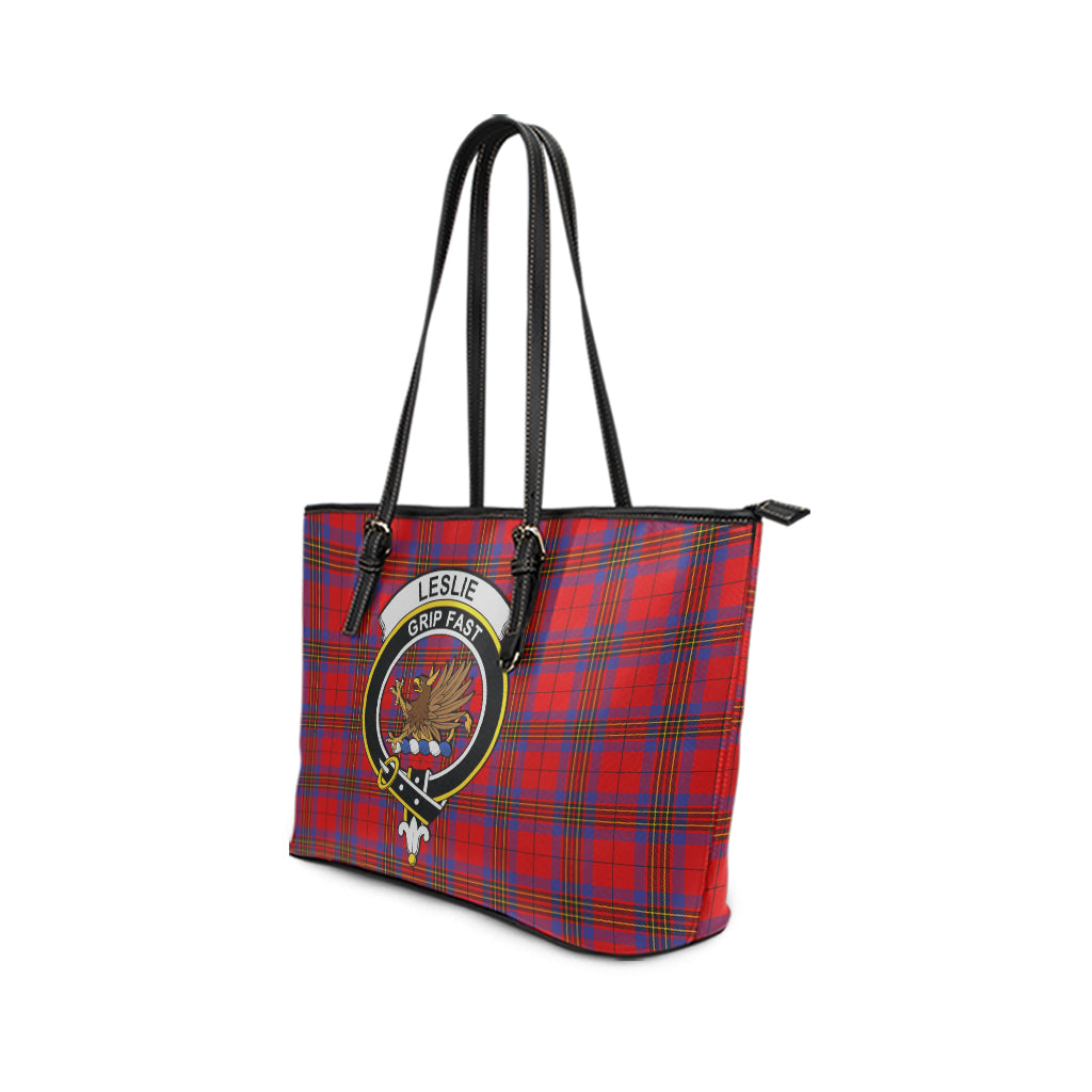 leslie-modern-tartan-leather-tote-bag-with-family-crest