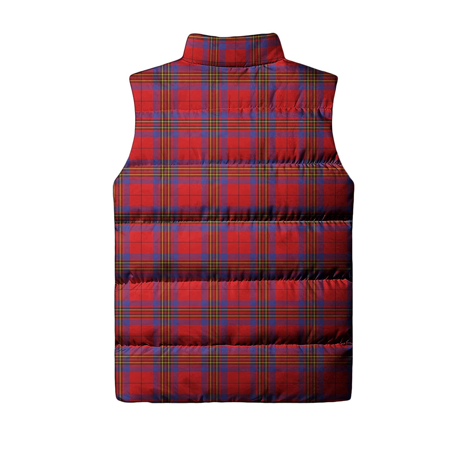 Leslie Tartan Sleeveless Puffer Jacket with Family Crest - Tartan Vibes Clothing