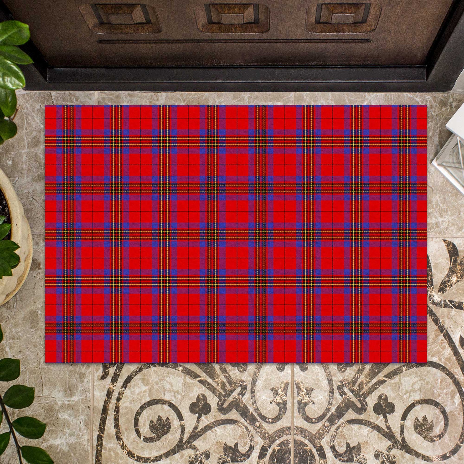 Leslie Modern Tartan Door Mat - Tartanvibesclothing