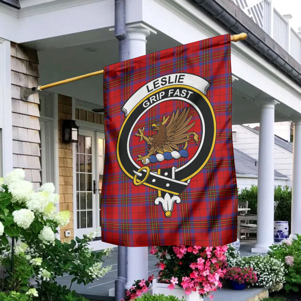 Leslie Tartan Flag with Family Crest - Tartan Vibes Clothing