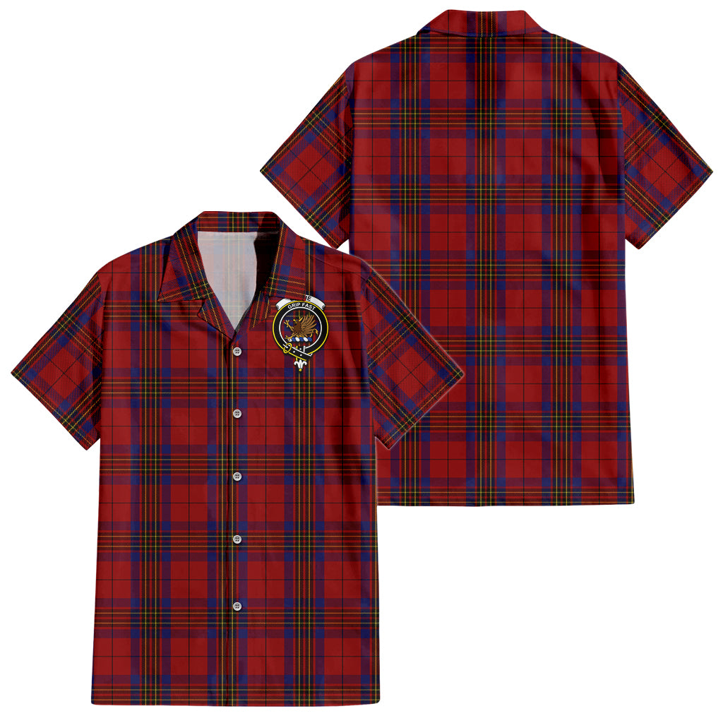 leslie-red-tartan-short-sleeve-button-down-shirt-with-family-crest