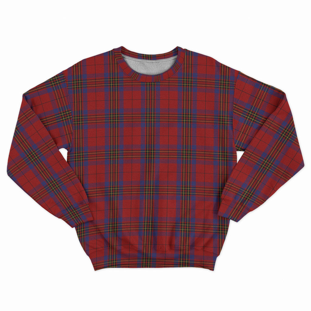 leslie-red-tartan-sweatshirt