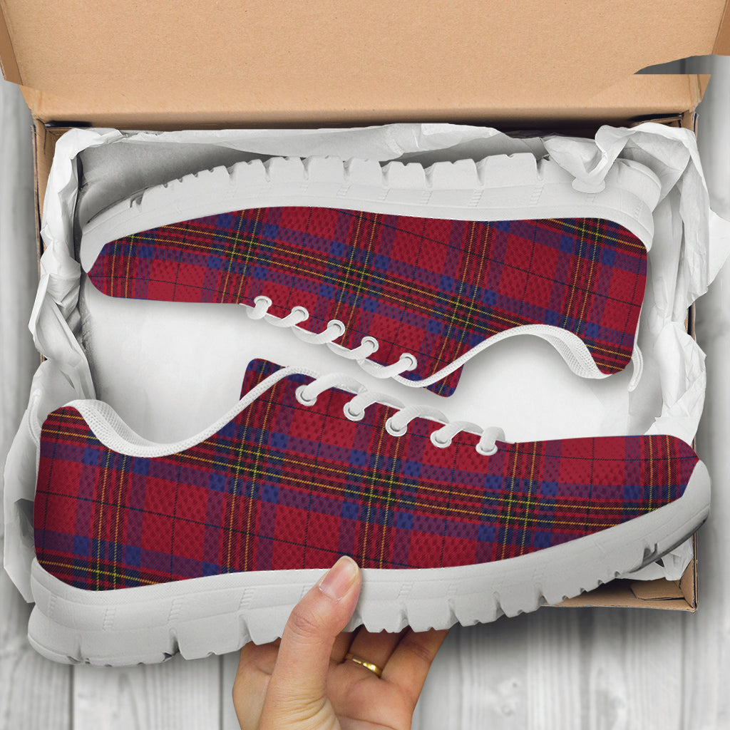 leslie-red-tartan-sneakers