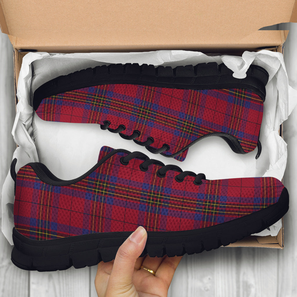 leslie-red-tartan-sneakers