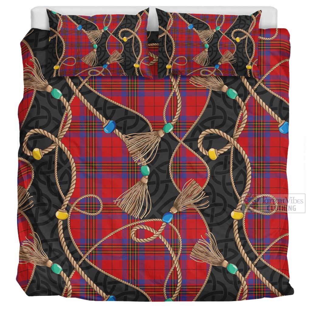 Leslie Scottish Tartan Twisted Ropes Stylized Bedding Set UK Bedding Set UK Super King 104*94 inch - Tartan Vibes Clothing